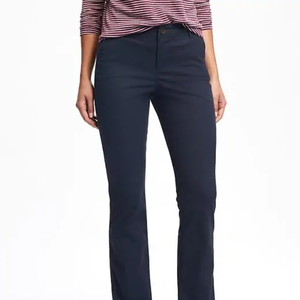 Old Navy Bootcut Everyday Khakis-Navy